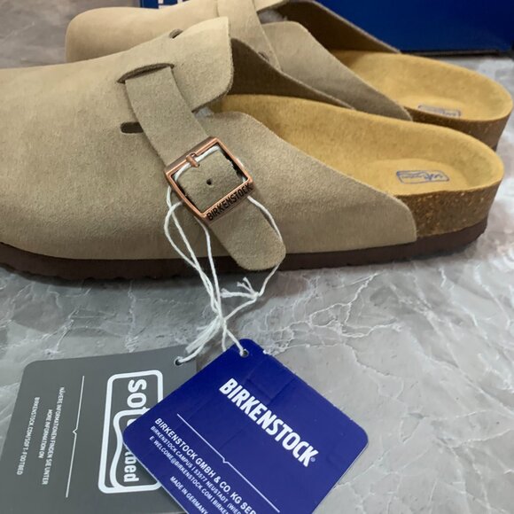 Brand New Birkenstock Boston – Taupe Suede - Picture 3 of 5